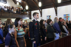 Annie Wrights Veterans Day ceremony packs the chapel