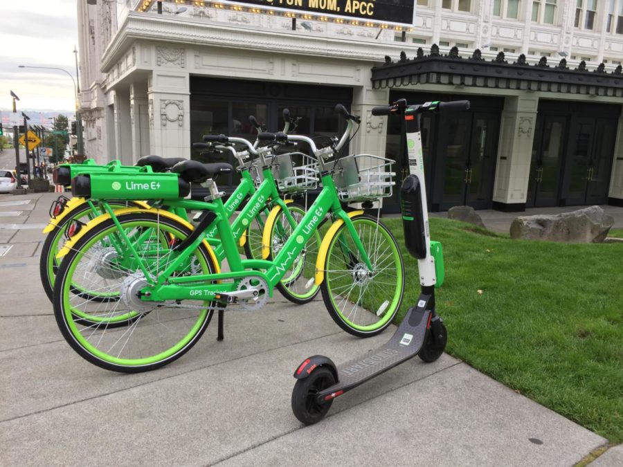 E-Bikes and scooters arrived in Tacoma last Friday.