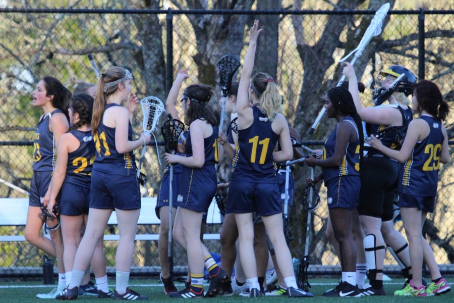The first ever official Annie Wright Upper School for Girls lacrosse team formed this year.