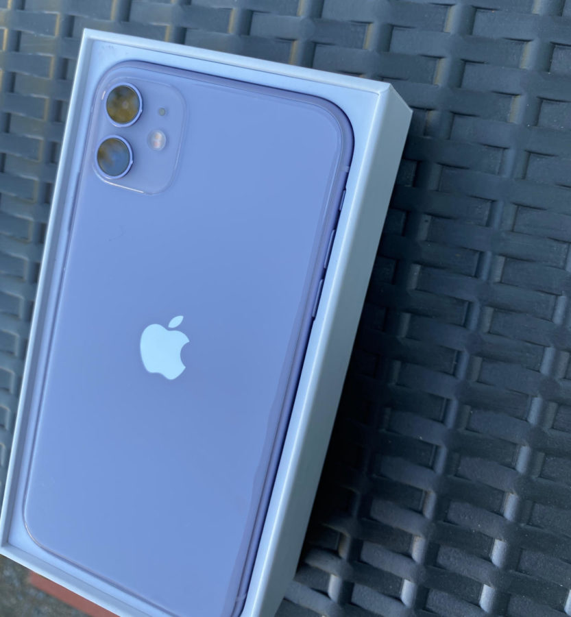 The iPhone 11 in purple
